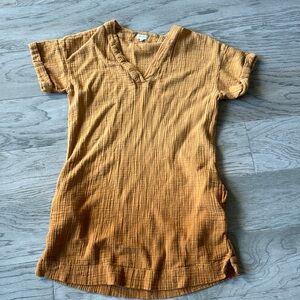 Wonderly v neck ombre short sleeve dress with pockets